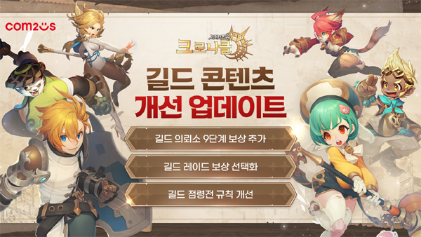 ▲컴투스가 소환형 RPG '서머너즈 워: 크로니클'의 길드 콘텐츠를 대폭 개편하고 플레이의 재미와 보상을 높였다./사진=컴투스