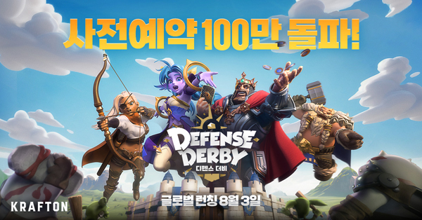 ▲실시간 전략 도박 모바일 게임 ‘도박 더비’가 사전예약자 수 100만을 돌파했다./사진=크래프톤