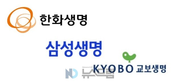 ▲왼쪽부터 한화보증 사이트, 삼성보증 사이트, 교보보증 사이트보험 CI=각 사(社) 제공