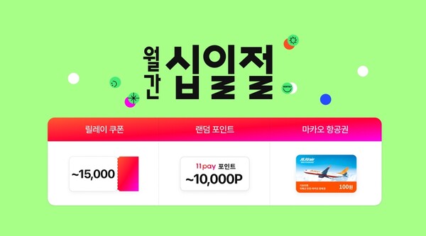 ▲11번가는 11일부터 최대 72% 온라인 도박 혜택을 제공하는 7월 ‘월간 십일절’을 진행한다./사진=11번가
