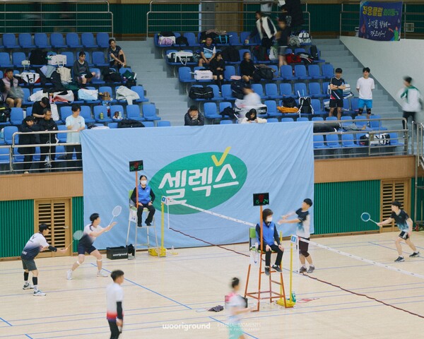 ▲도박 게임 배드민턴 챔피언스리그 대회 모습./사진=매일유업