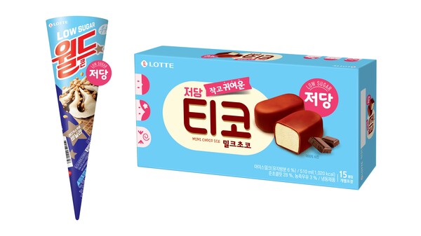 ▲롯데웰푸드 ‘월드콘 바닐라 도박 종류∙티코 밀크초코 도박 종류’ 제품 이미지./사진=롯데웰푸드