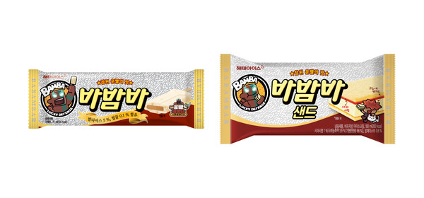 ▲해태아이스가 인기게임 ‘운빨존많겜’과 손잡고 바도박 사이트 제품의 컬래버 패키지를 출시한다