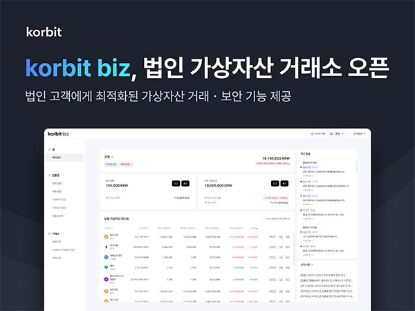 ▲코빗이 온라인 검증 사이트 고객 전용 서비스 ‘코빗 비즈’를 정식 출시한다./사진=코빗
