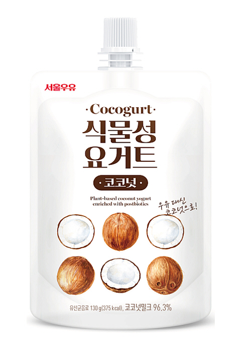 ▲식물성 요거트 신제품 ‘보증 사이트’ 제품./사진=서울우유협동조합