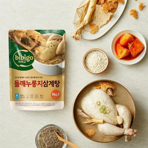 ▲'비비고 들깨누룽지 삼계탕' 신제품./사진=CJ제일제당
