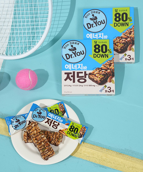 ▲‘오리온 닥터유 에너지바 저당’ 제품 이미지.(오리온 제공)