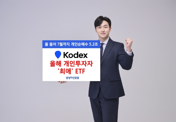 ▲삼성자산운용 슬롯 머신 꽁 머니 ETF의 개인순매수가 올 들어 지난달까지 누적 5조2282억원으로 국내 자산운용업계 1위에 올랐다.(사진=삼성자산운용)