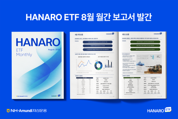 ▲NH-Amundi자산운용이 8월 HANARO ETF Monthly Report를 발간했다./사진=NH-Amundi자산운용