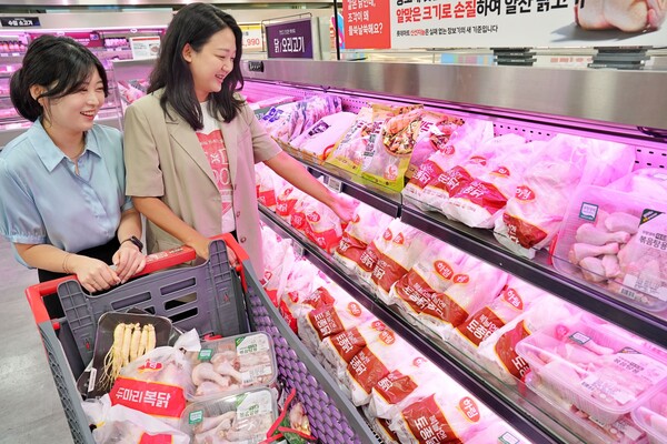 ▲롯데마트 제타플렉스 잠실점에서 보양식을 쇼핑하고 있는 모습./사진=롯데쇼핑