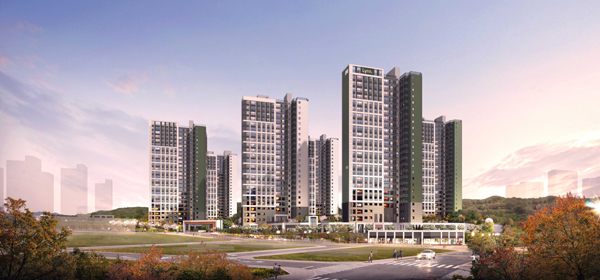 ▲'남양뉴타운 우미린 에듀하이' 투시도 석경./사진=우미건설