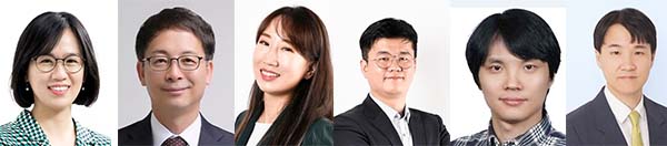 ▲김희정 부사장       ▲정형남 부사장    ▲안소연 상무       ▲유동선 상무            ▲차영필 상무          ▲황준호 상무