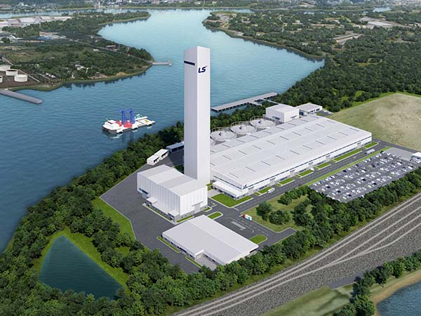 ▲LS전선 미국 자회사 LS그린링크의 미국 버지니아주 해저케이블 공장 조감도./사진=LS